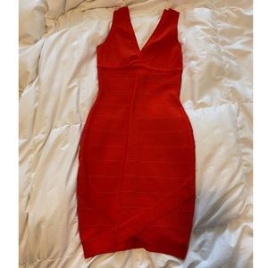 Akira Chicago Black Label Red Bodycon Dress